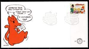 Holanda #1015  1998  FDC  "Cómics Cathy y Jeremy"