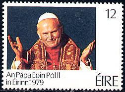 Irlanda #456 1979 Nueva "Papa Juan Pablo II"