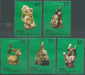 PERU #577 - 581 1972 Serie completa Nuevas (hinged)
