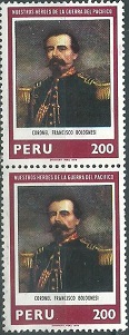 PERU #696  1979 Nuevas en Par sin Goma