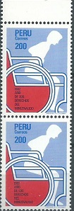 PERU #772 1982 Nuevas en Par
