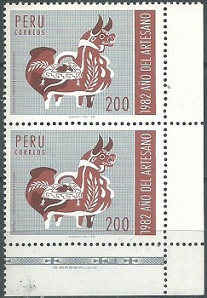 PERU #776 1982 Nuevas en Par