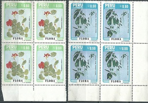 PERU #880 - 881 1986  Nuevas en cuadro sin goma