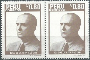 PERU #904  1986 Nuevas en par Sin goma