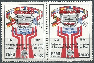 PERU #909  1986  Nuevas  Par