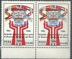 PERU #909  1986  Nuevas en Par