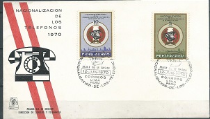 PERU #C288 - C289  1970  Serie completa en FDC