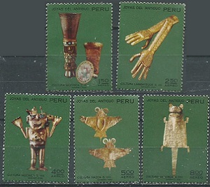 PERU #C359 - C363  1973  Serie completa Nuevas sin goma