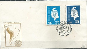 PERU #C488 - C489  1977  FDC