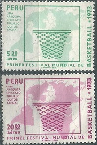 PERU #C370 - C371 1973 Serie completa Nuevas sin goma