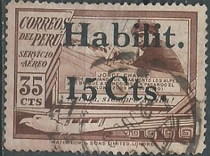 PERU #C41  1936  "Jorge Chaves"