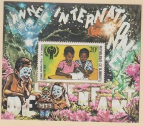 Yibuti #489 1978 Hoja Souvenir Nueva "Año Internacional del niño"