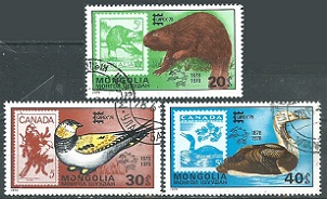 Mongolia 1019 - 1021  1978