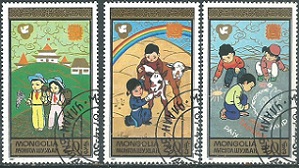 Mongolia #1568 - 1570 1986