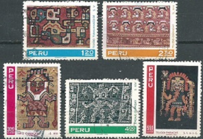 PERU #543 - 544 y #C306-C308 1971  Serie completa