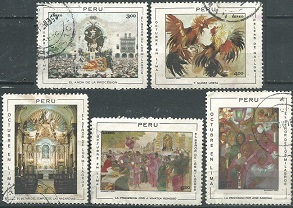 PERU #C298 - C302  1970  Serie completa