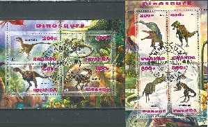 RUANDA #RW01-08 Y2013    2 Mini pliegos cinderella