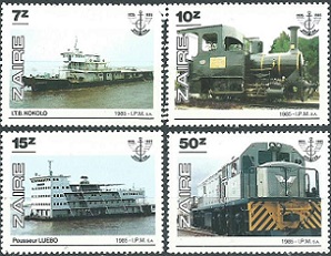 Zaire #1216 - 1219 1986 Serie completa Nueva