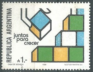 Argentina # 1621   1988  (Hinged)
