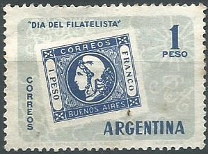 Argentina #708 1959 "Dia del filatelista"