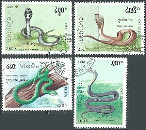 LAOS #1078 - 1081   1992   Serie completa