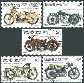 LAOS #620 - 626  1985  Serie incompleta  Falta #621