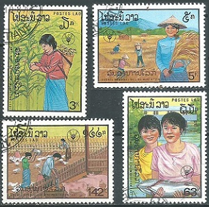 LAOS #828 - 831   1986