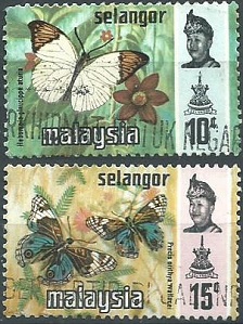 Malaya Selangor #132 - 133  1971