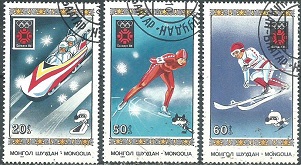 Mongolia #1347 y #1350 - 1351  1984