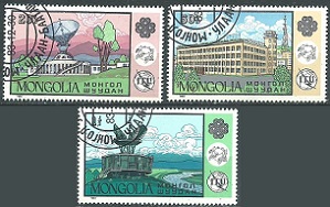 Mongolia #1364 y #1366 - 1367   1984