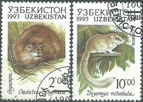 Uzbekistan #9 y #12 Y1993
