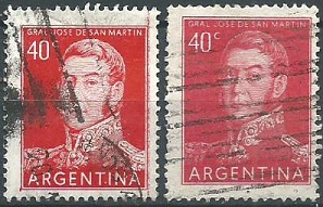 Argentina #630 (1956) - 631 (1955)