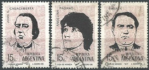 Argentina #954 - 956 1970
