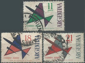 Argentina  #C89 - C91  1963