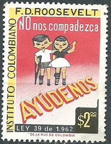 Colombia  Sello benefico sin valor postal  Nuevo
