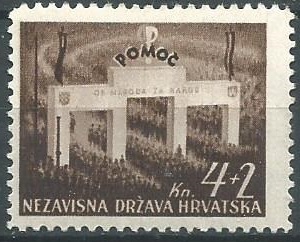 Croacia #B14  1942  Nueva