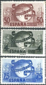 España  #769 - 770 y #C126  1949