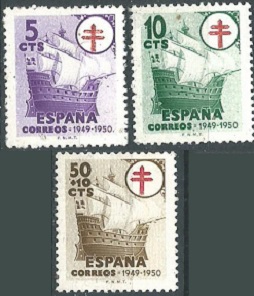 España #RA28 - 29 y #RAB2 1949 Serie completa