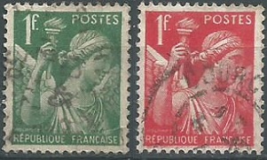 Francia #377 (1939) - 378 (1940)