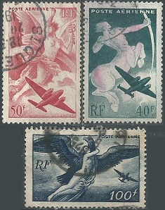 Francia #C18 - C20 1946