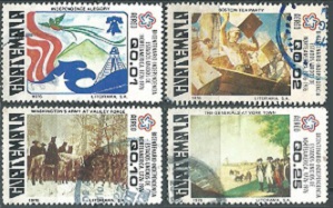 Guatemala   #C592 - C593, #C597 y #C600  1976