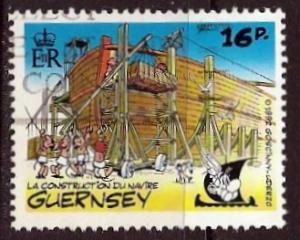 Guernsey  #498    1992  "Operación Astérix (Excavación de un yacimiento romano)"