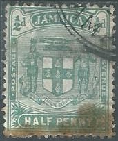 Jamaica #58  1906 (con mancha)