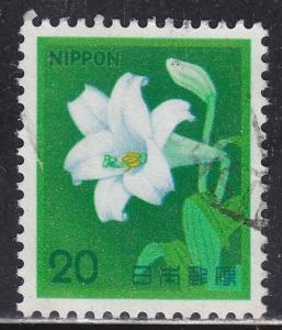 Japon #1423 1980 "Lirio trompeta blanca"