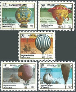 Kampuchea #412 - 414 y #415 -416  1983