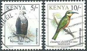 Kenia #601 y #604   1993