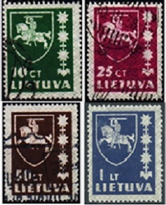 LITUANIA #301 - 302 y #304 - 305   1937