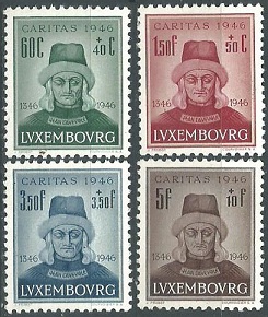 Luxemburgo #B133 -B136 1946 Serie completa Nuevas