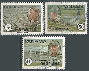 Panama #617, #619 y #C434    1982