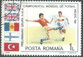 RUMANIA #3294  1994 "Copa mundial de futbol Mexico 86"